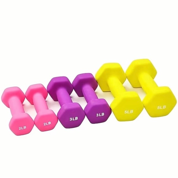 Colorful Dumbbell Set with Rack - Picture 3 of 4